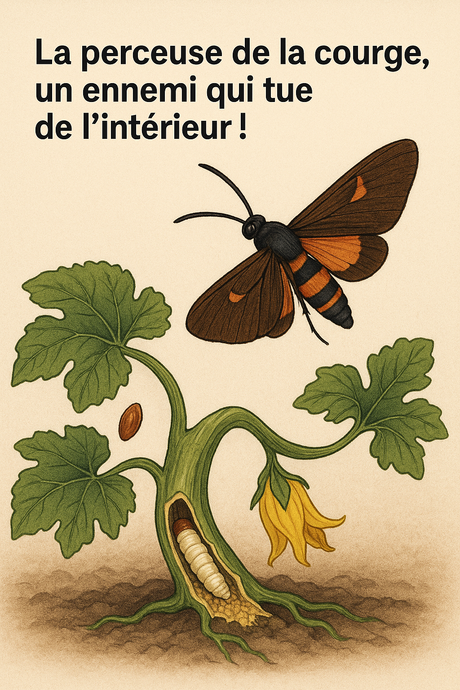 🚨 La perceuse de la courge : le ver qui tue vos plants de l’intérieur !