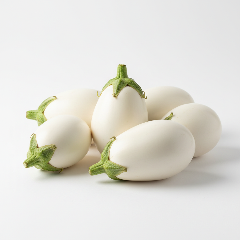 Aubergine Snowy - Semences Québec | Les Semis de la Seigneurie