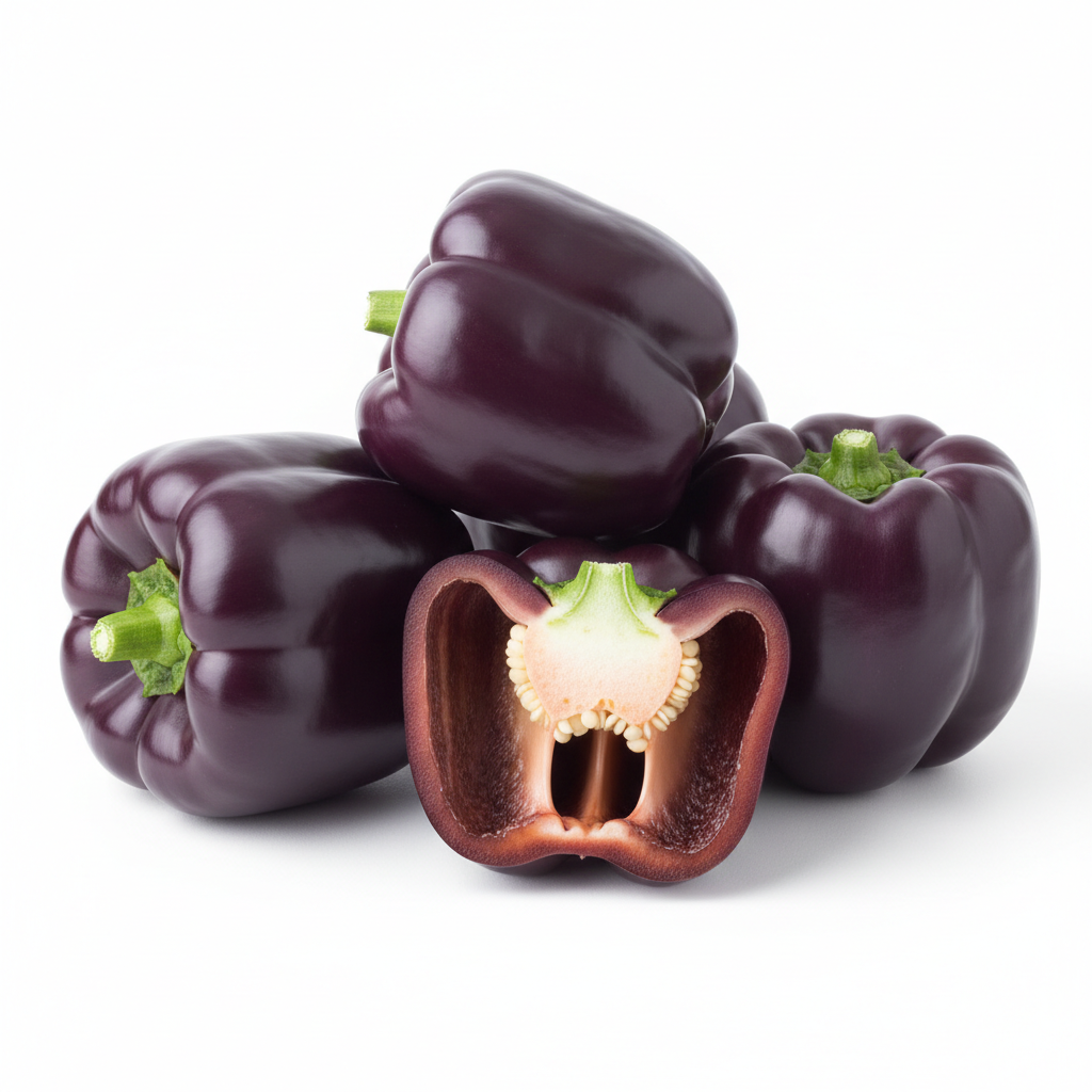 Poivron Mauve Purple Star - Semences Québec | Les Semis de la Seigneurie