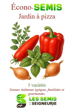 Écono-Semis - Jardin à Pizza - Semences Québec | Les Semis de la Seigneurie